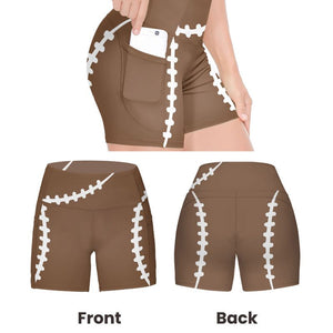 Personalized Women's Workout Shorts  Baseball Softball Football Basketball Lover