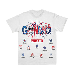 Personalized Mimi Est Art Independence Day Pure Cotton T-Shirt