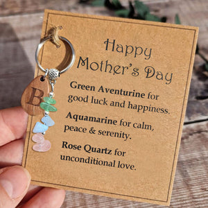 Personalized Crystal Keyring Gift For Mother's Day