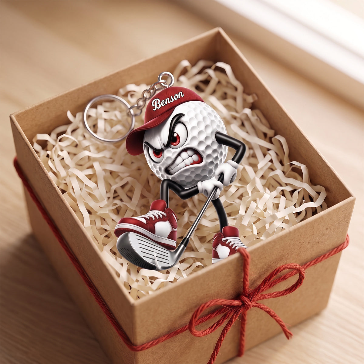 Custom Cheeky Golf Putter Acrylic Keychain – A Fun Personalized Gift For Golf Enthusiasts & Golfers