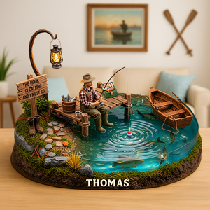 Fishing Man - Personalized Fishing Custom Shaped Acrylic Plaque Gifts For Fishers