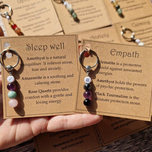 Good Luck, New Beginnings, Self Love, Success Healing Personalized Crystal Keyring
