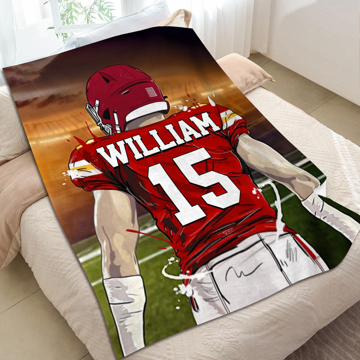 Favorite American Football Player - Personalized Blanket Gifts for Football Player