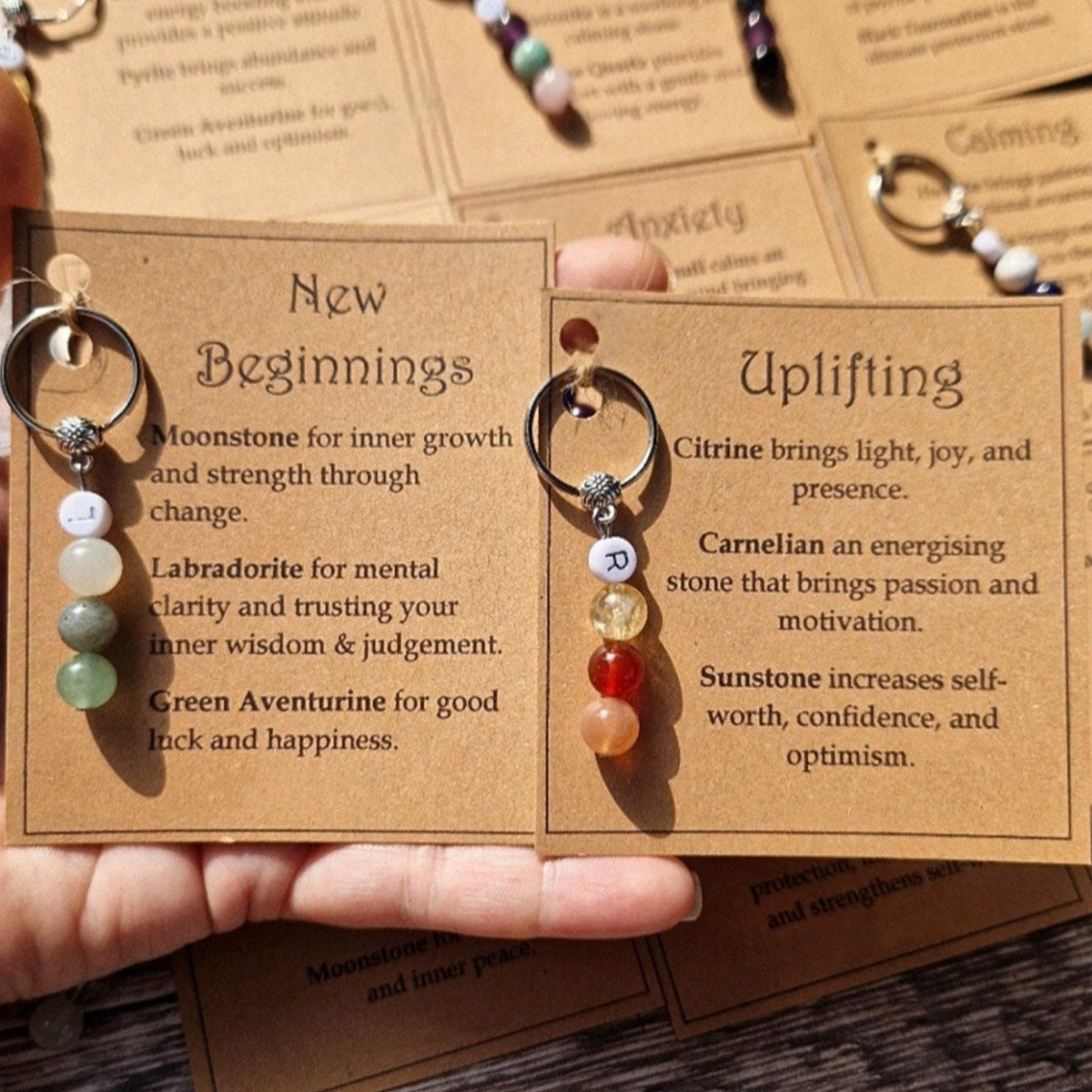 Good Luck, New Beginnings, Self Love, Success Healing Personalized Crystal Keyring