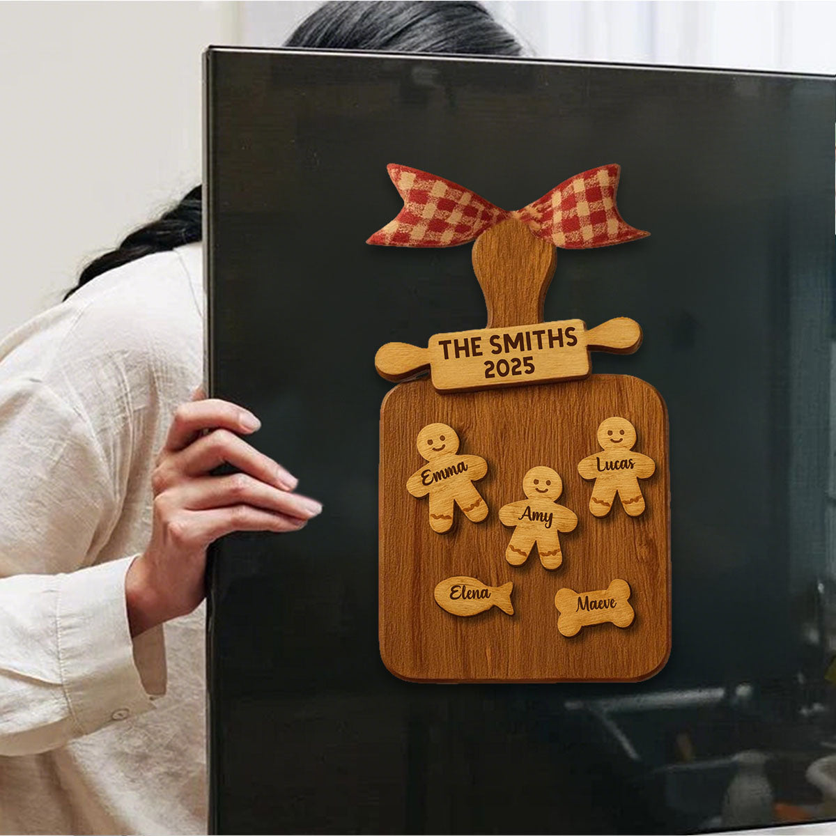 Celebrate Your Family With Cookie Figures Decal, Personalized Custom Decal Gift