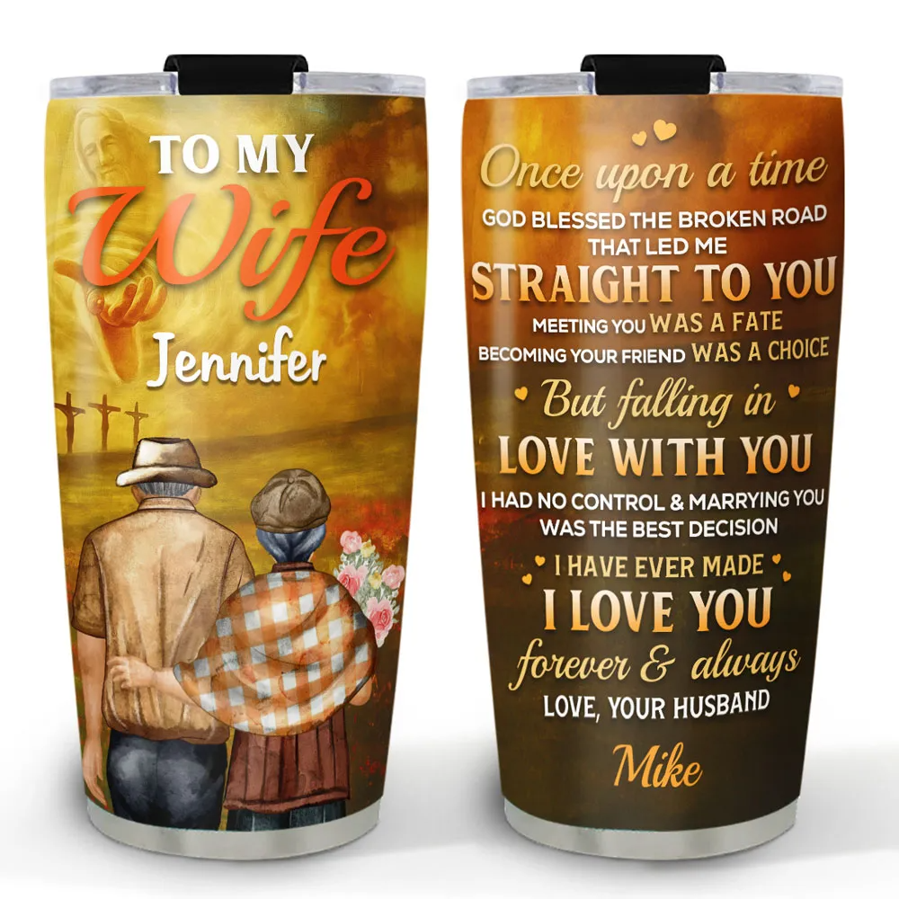 Marrying You Was The Best Decision - Personalized Custom Tumbler Gift For My Wife