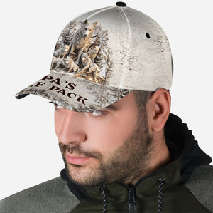 Papa Wolf Pack - Personalized Father Classic Cap