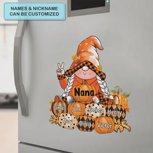 Nana's Pumpkins - Personalized Decal - Halloween, Fall Gift For Grandma, Mom