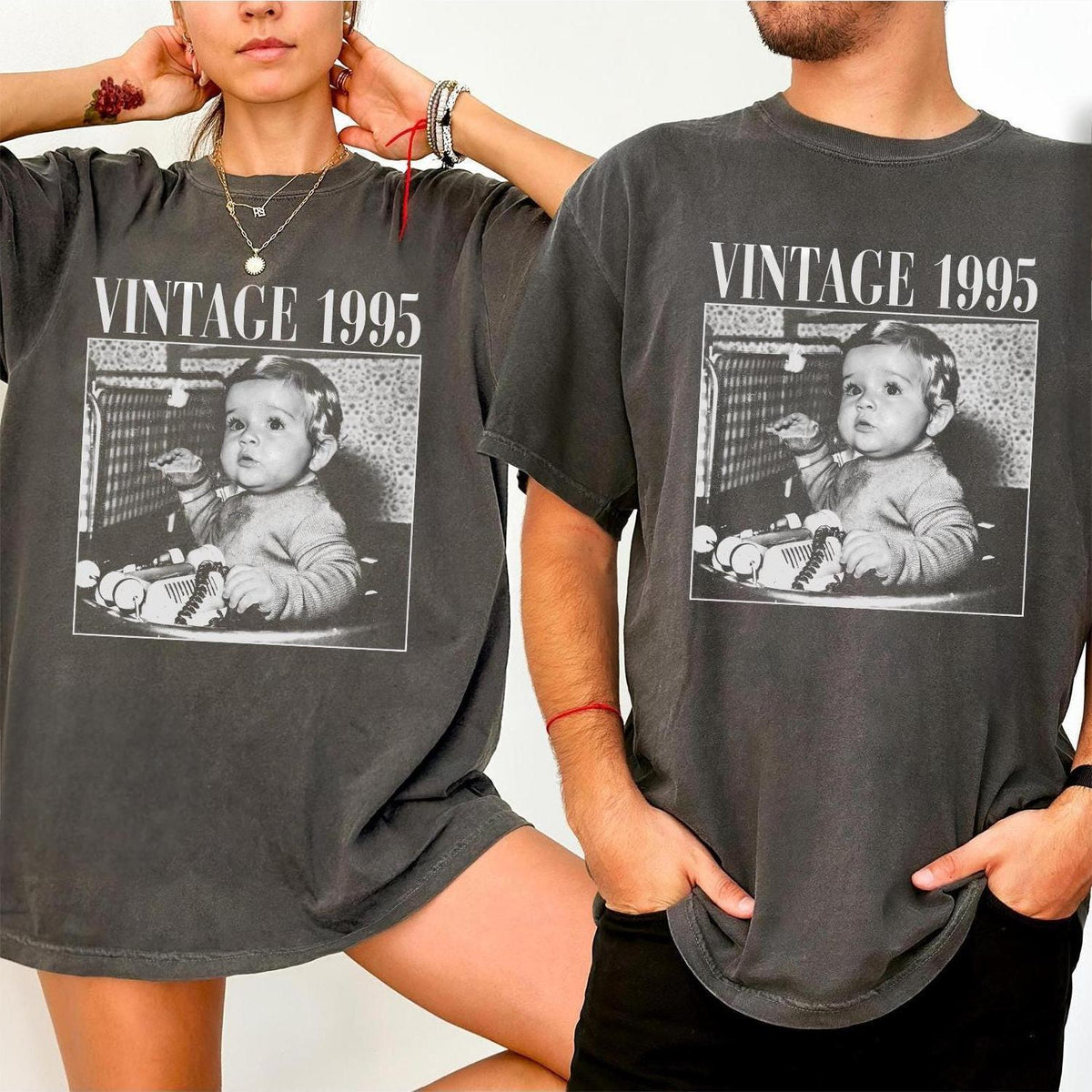 Custom Photo Vintage Personalised T Shirt