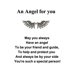 Protection Angel Personalized Guardian Angel Keychain, Best Friend Gift Idea