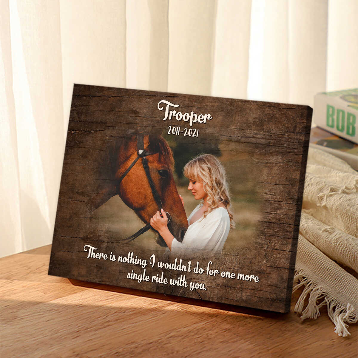 In Loving Memory-Personalized Horse Memorial Canvas/Poster