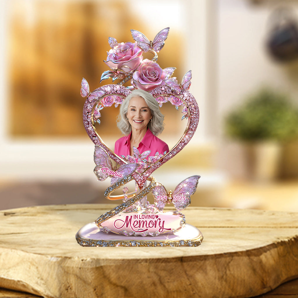 In Loving Memory - Personalized Memorial Acrylic Plaque for Loved Ones