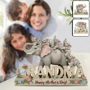 We Love You - Personalized Mother Custom Shaped Acrylic Plaque