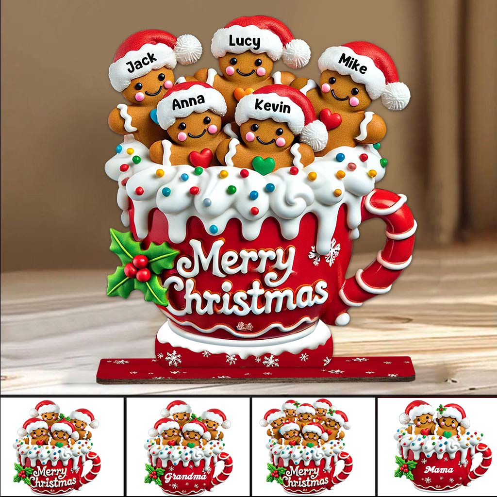 Merry Christmas - Personalized Family Cookie Plaque