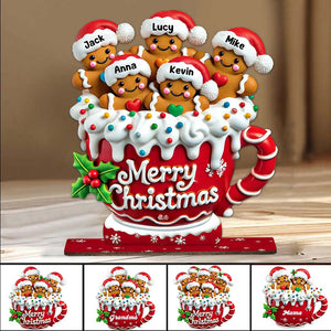 Merry Christmas - Personalized Family Cookie Plaque