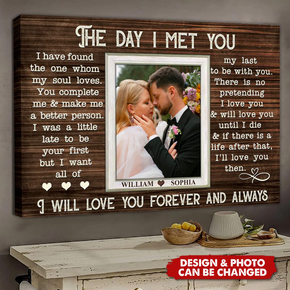When I Say I Love You More - Personalized Couple Canvas Prints