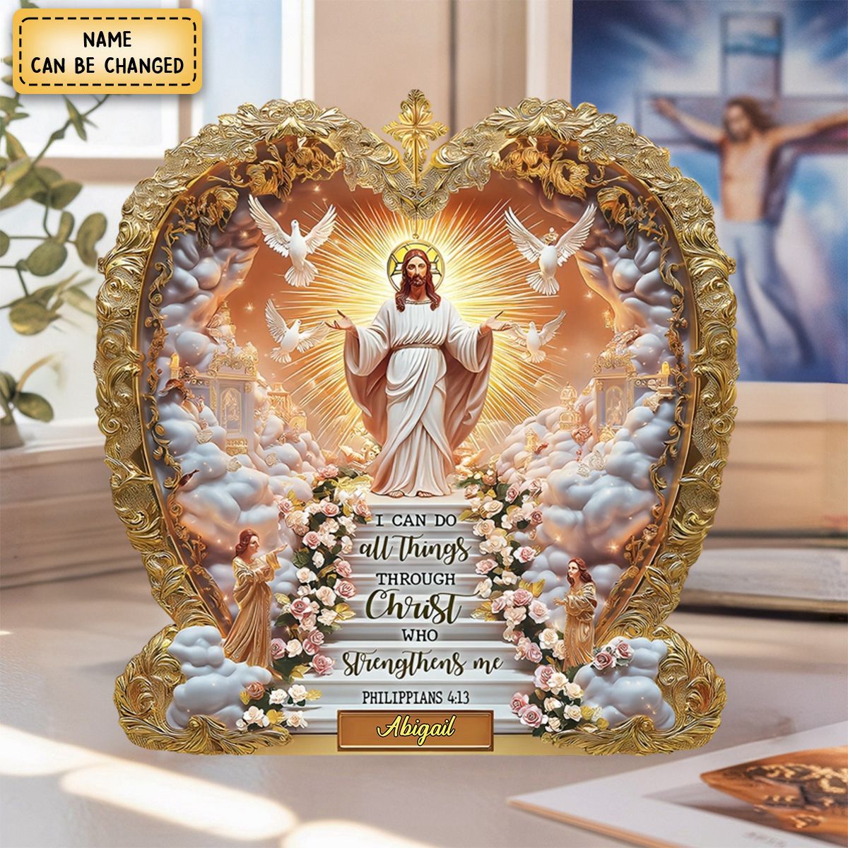 I Can Do All Things - Personalized Christian Custom Shaped Acrylic Plaque