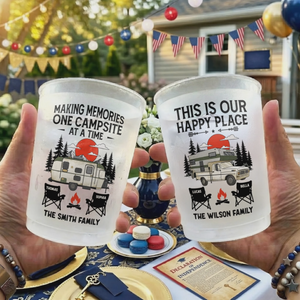 Personalized "Camp More, Worry Less" Party Cups – Birthday & Camping Gift For Campers