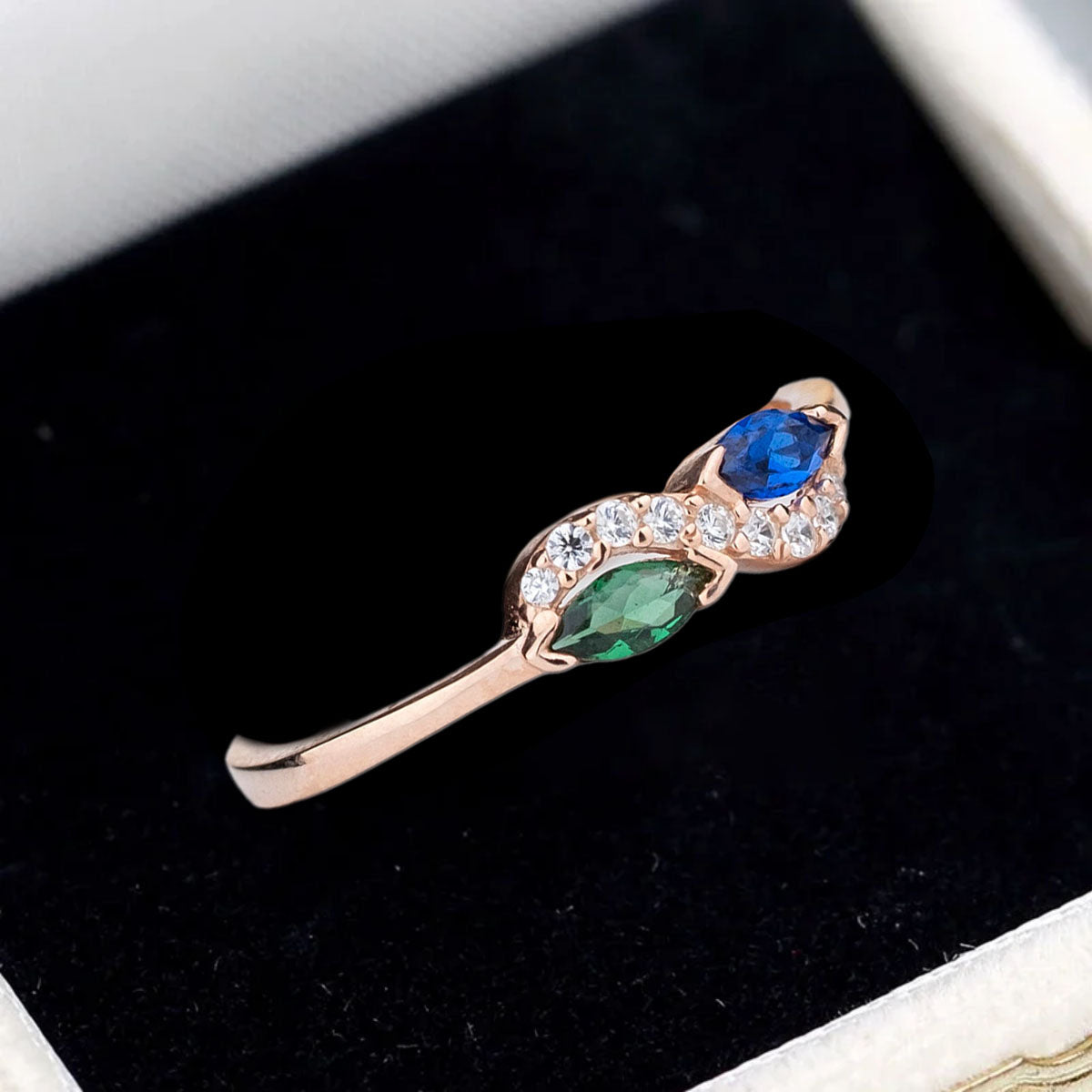 Infinity Ring - Personalized Birthstone Ring, Gift For Mother