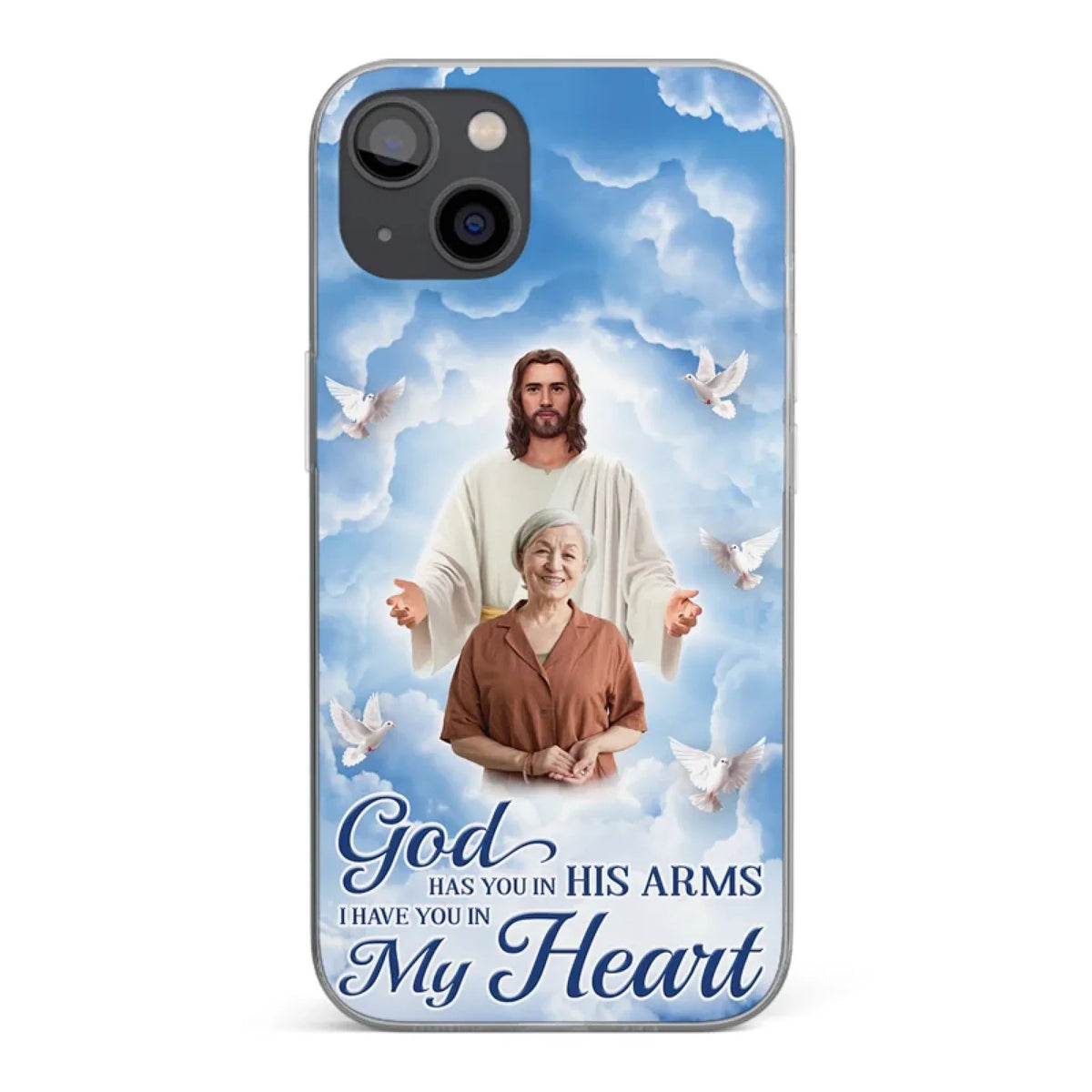 Custom Photo Beautiful As A Bright Shining Star - Memorial Personalized Custom Clear Phone Case