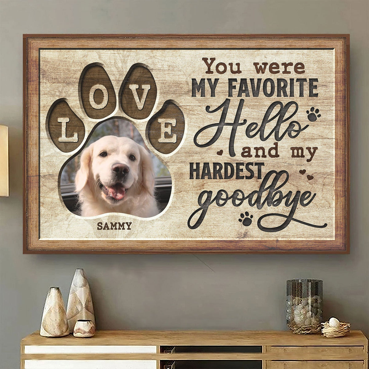 Forever in My Heart - Personalized Custom Photo Canvas/Poster Gift For Pet Lovers
