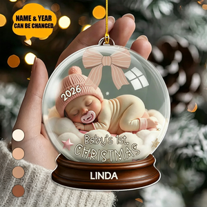 Personalized First Christmas Ornament – Keepsake For Newborns & Babies