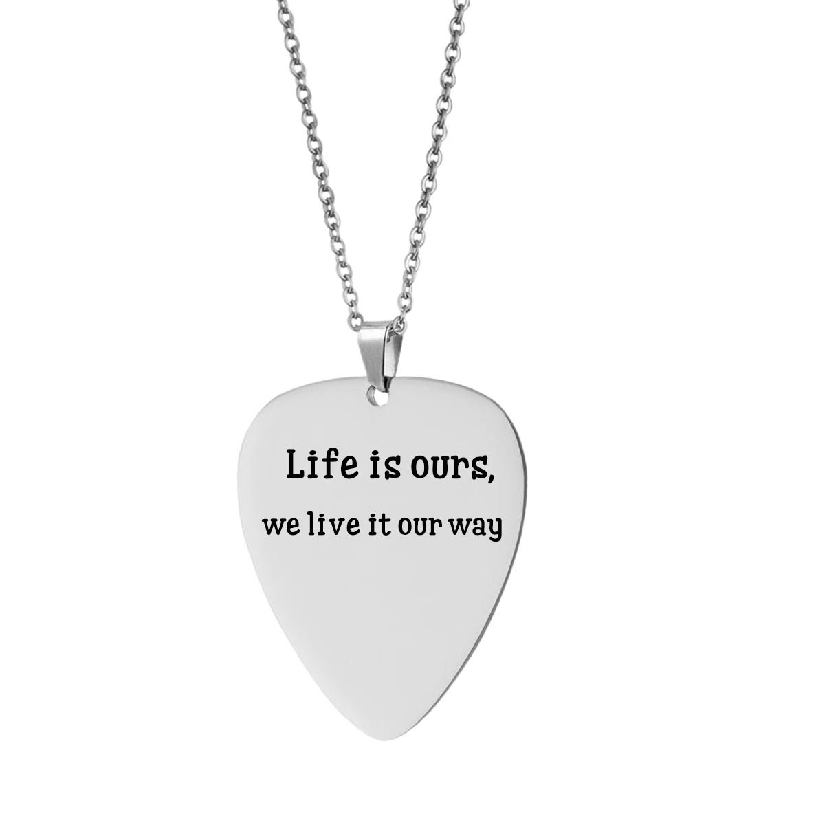 Personalized Guitar Pick Necklace