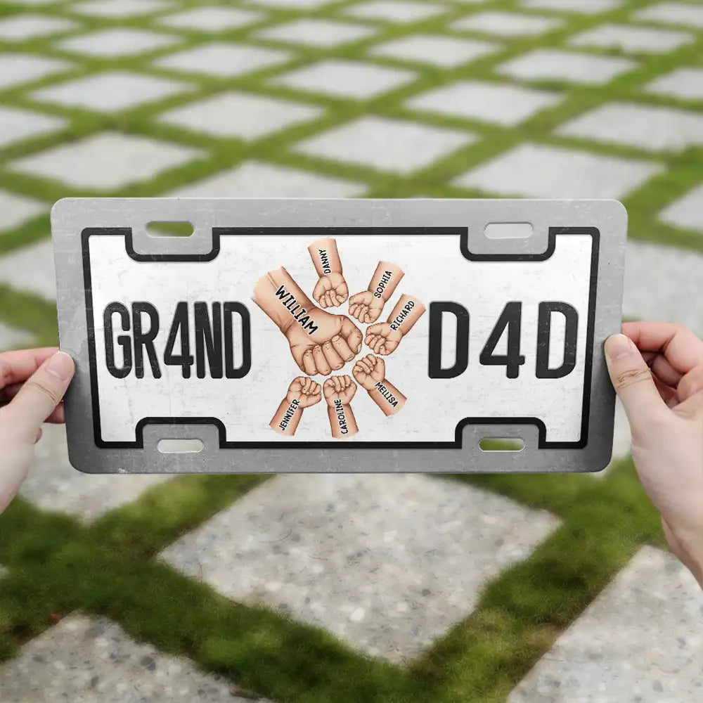 BE5T D4D - Personalized Aluminum License Plate - Gift For Father, Dad