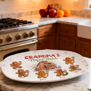 Grandma's Perfect Batch Custom Christmas - Personalized Platters