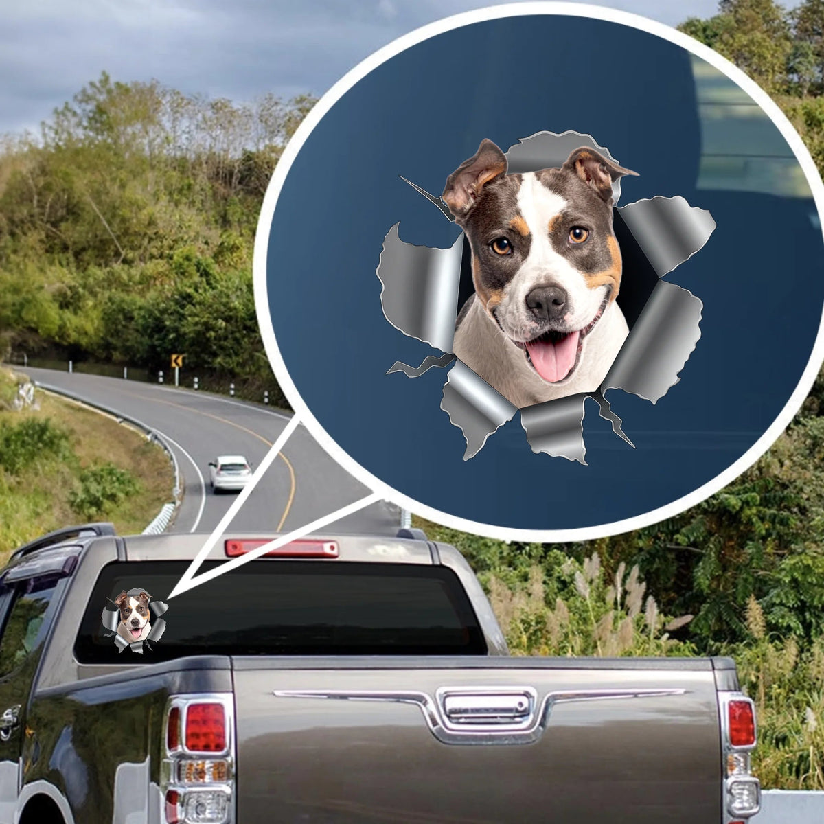 Cracking You Up, One Paw At A Time - Personalized Custom Photo Decal Gifts For Dog Cat Lovers, Dog Dad Mom