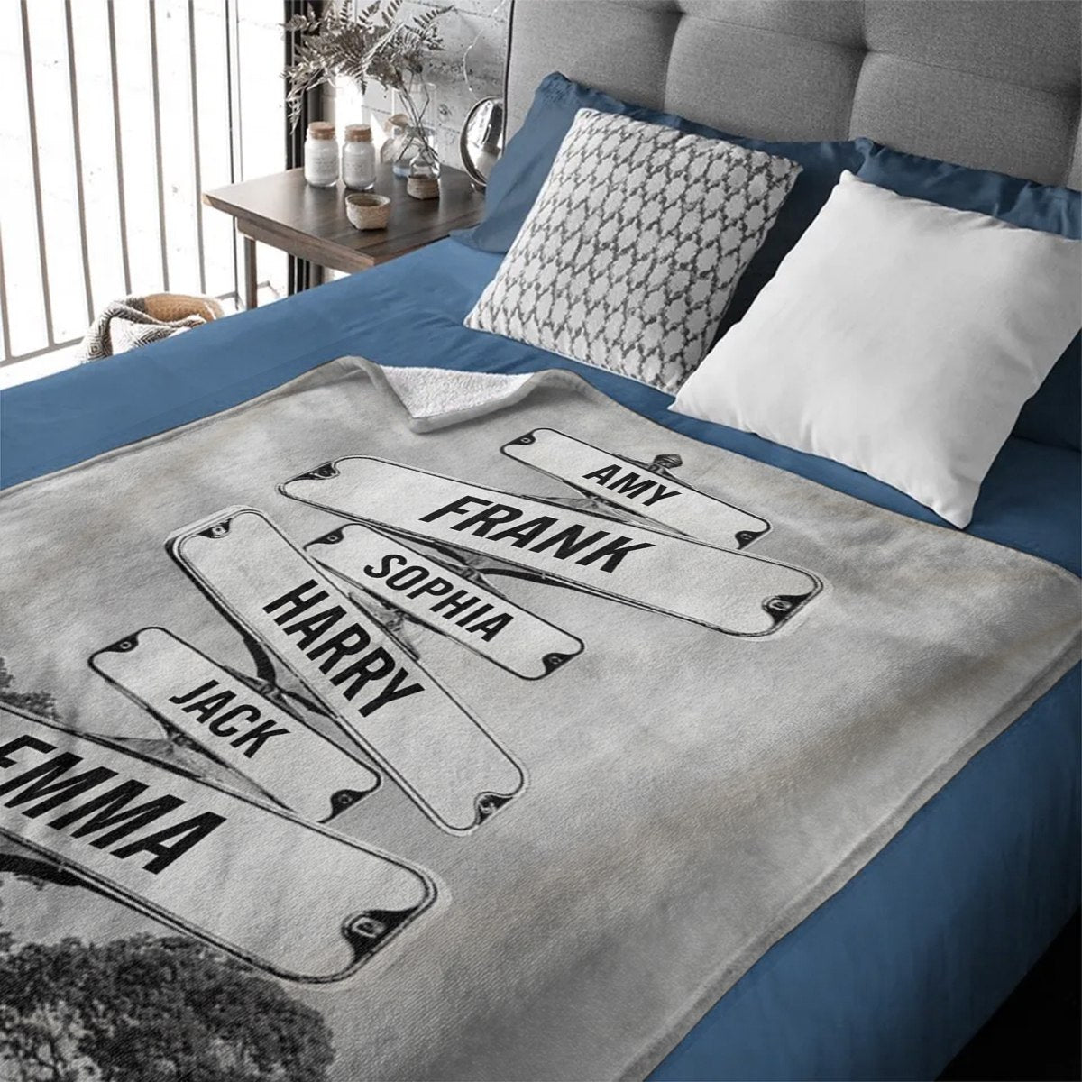 Where Love Never Ends - Family Personalized Custom Vertical Blanket- Gift For Family Members