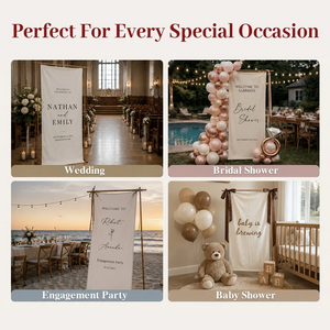 The Wedding Of Us - Personalized Custom Welcome Sign