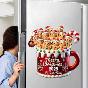 Merry Christmas - Family Personalized Cookie Decal