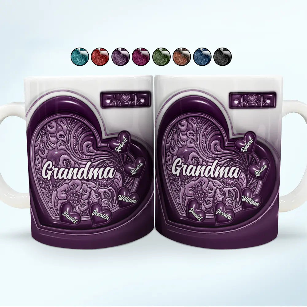 Personalized Grandma Little Sweethearts Printed Mug