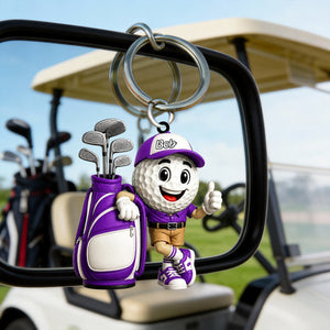 Golf Player Keychain  – Personalized Gift For Golf Lovers
