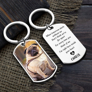 Memorial Personalized Custom Keychain - Sympathy Gift For Pet Owners, Pet Lovers