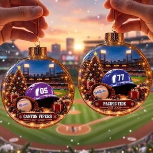 Bring the Ballpark Home —Baseball Christmas Ornament