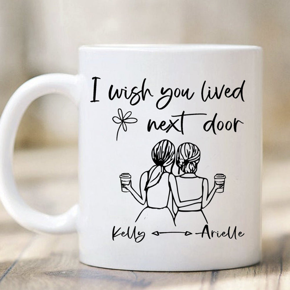 Personalized Long Distance Best Friend Bestie Mug