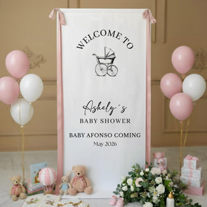 Baby Shower - Personalized Baby Shower Welcome Sign,  Oh Baby Welcome Decorations