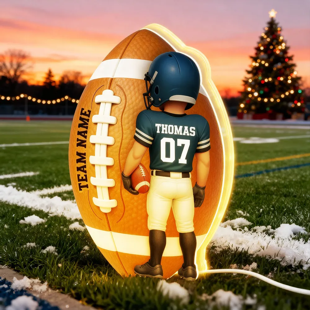 American Football - Personalized Light Box - Unique Christmas Gift
