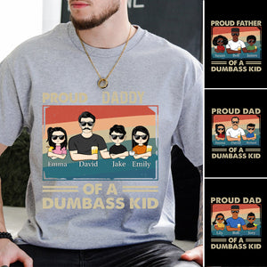 Proud Father Of A Few Kids - Funny Gift For Dad, Father, Grandpa - Personalized Father T-shirt