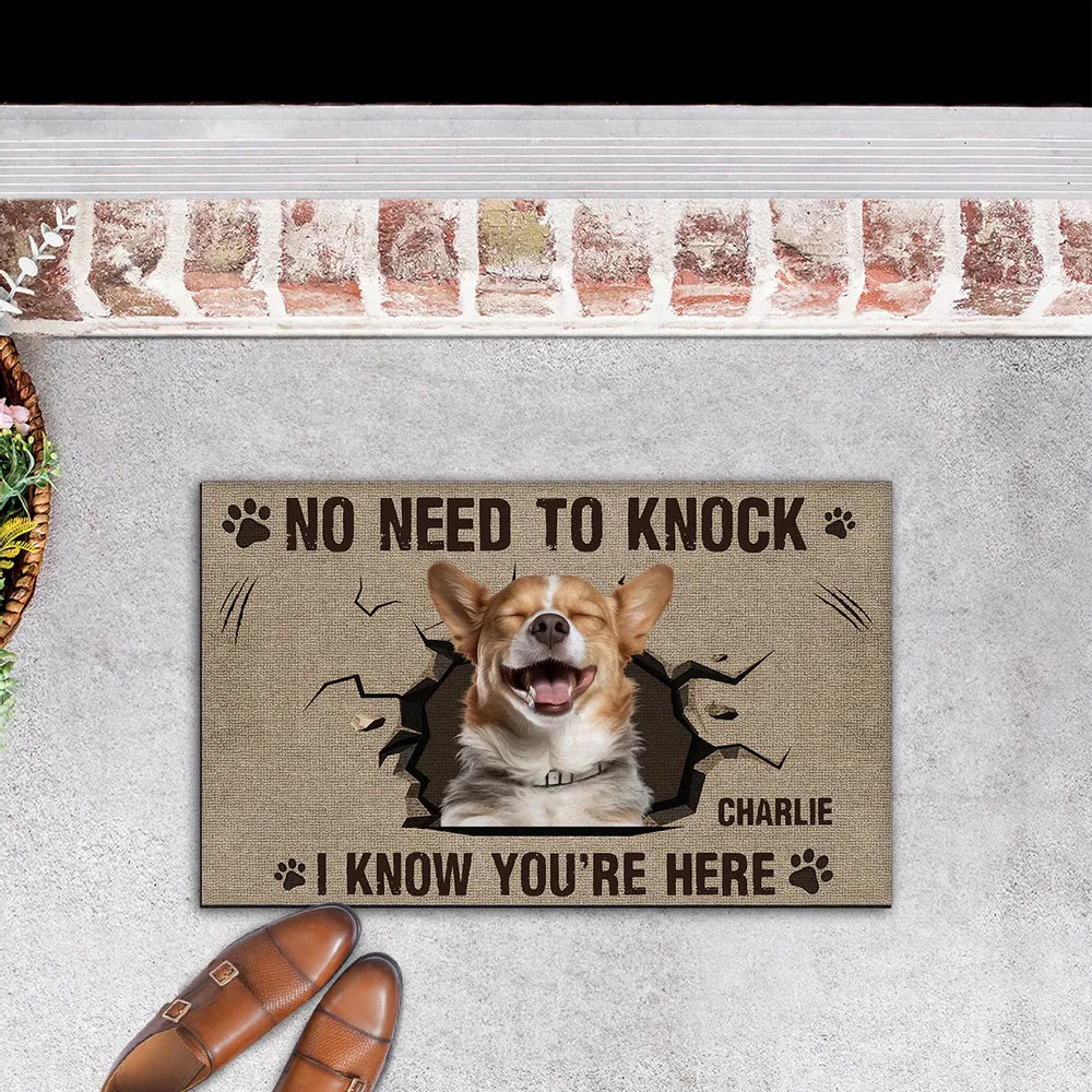 I Know You Are Here - Personalized Custom Doormat Gift For Pet Owners, Pet Lovers