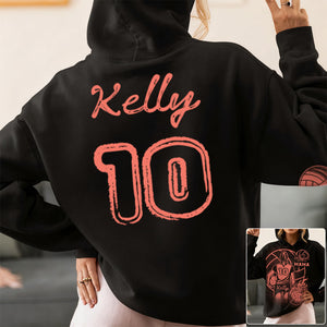 Bleach Style Volleyball Hoodie - Personalized Hoodie For Volleyball Mom