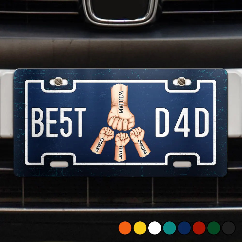 BE5T D4D - Personalized Aluminum License Plate - Gift For Father, Dad