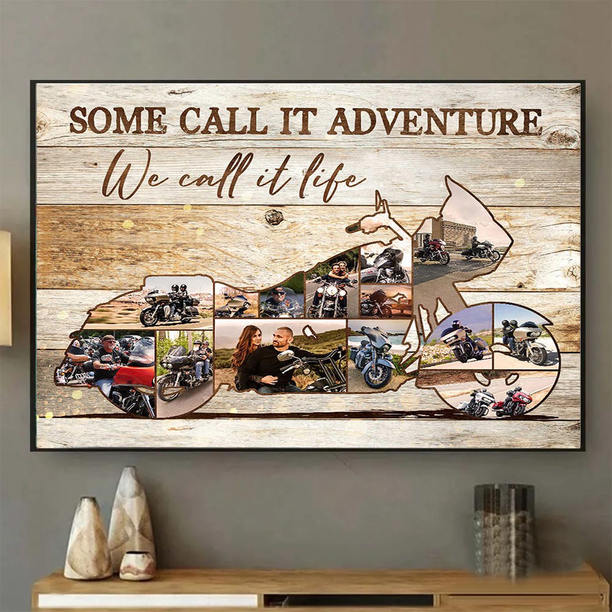 Personalized Road Glide Motorcycle Collage Poster