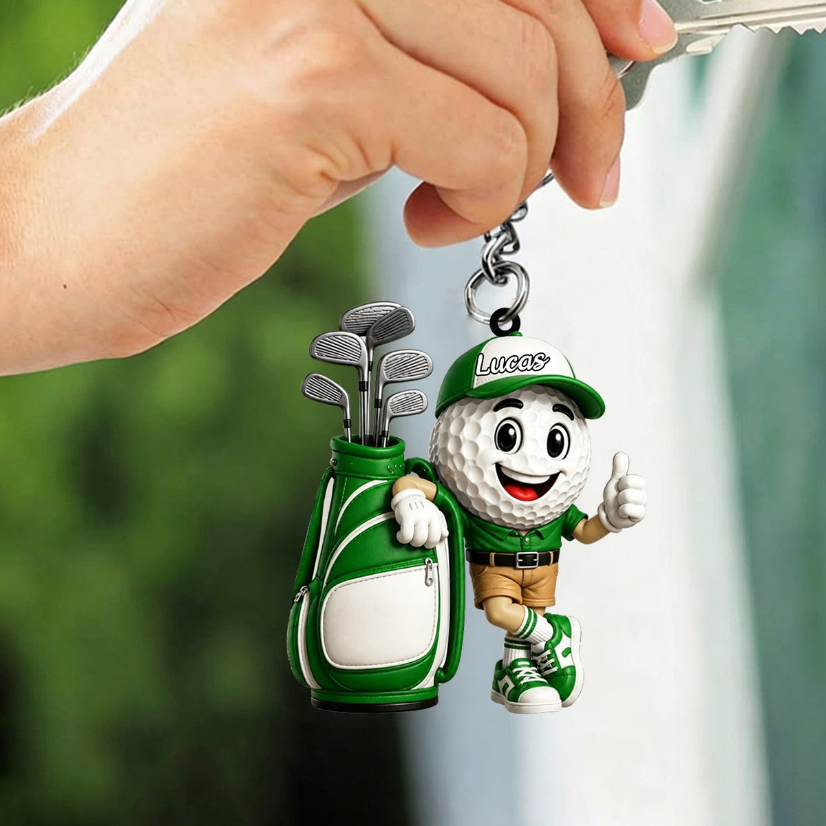Golf Player Keychain  – Personalized Gift For Golf Lovers