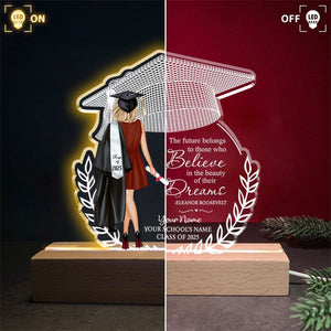 Personalized LED Light For Her Personalized Acrylic Plaque High School College Graduation Gift