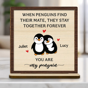 Together Forever - Personalized Custom 2-Layer Wood Plaque Gift For Couple