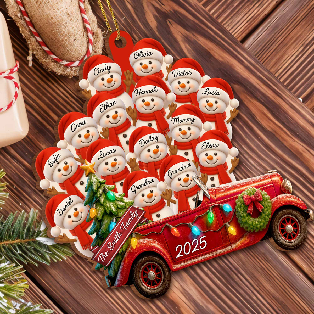A Special Holiday Season, Personalized Wood Ornament, Gift For Family and Christmas Lovers