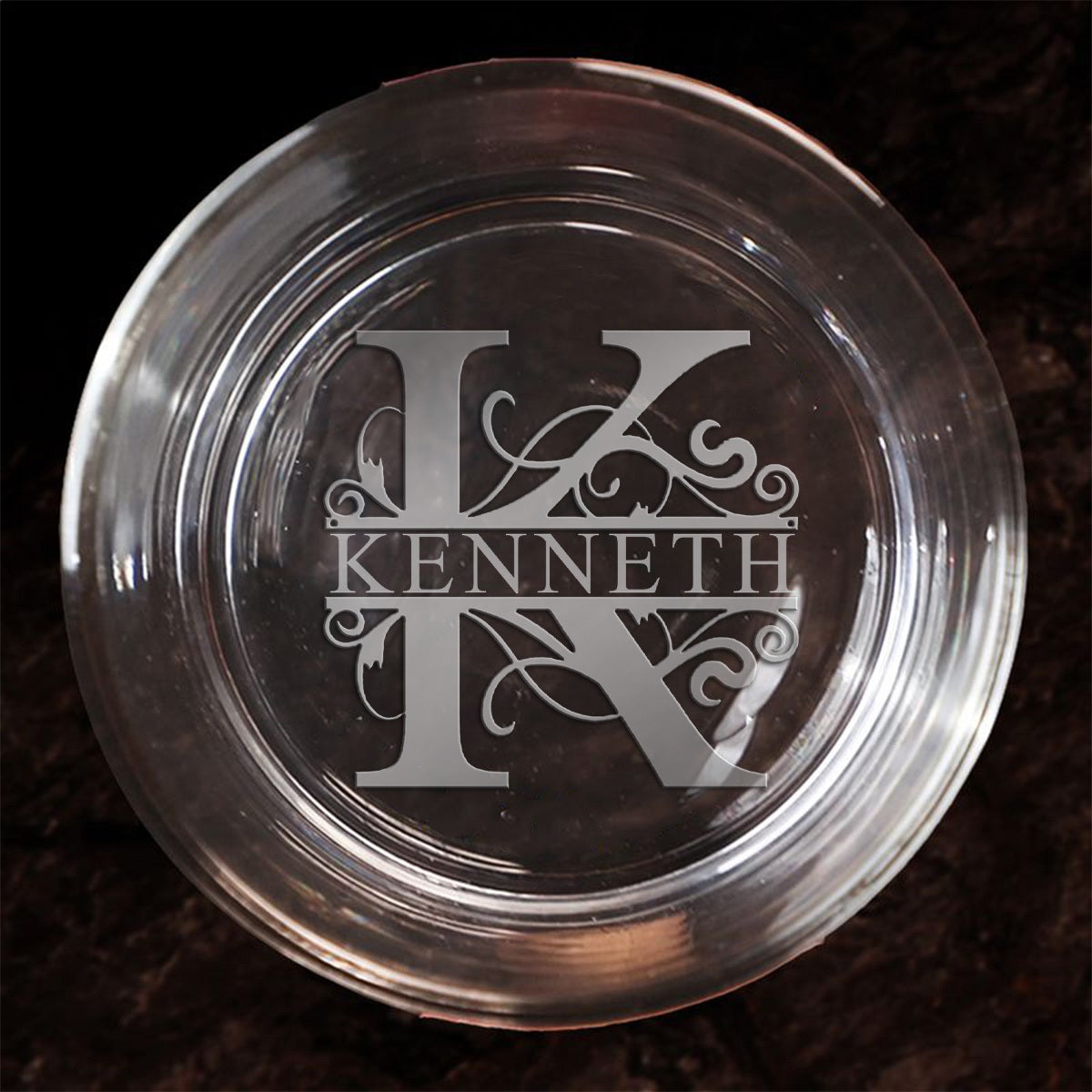 Personalized Monogram Letter Name Whiskey Glasses